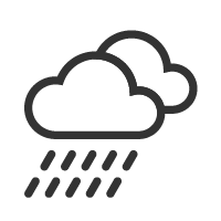 Leichter Regenschauer